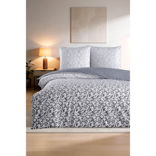 Parure housse de couette et taie(s) d'oreiller coton imprimé