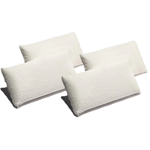 Pack 2 Almohadas Visco Luxury Aloe Vera Firmeza Media - Termo sensible- Desenfundable