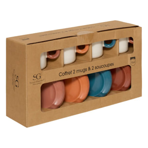 Coffret 4 tasses Homy 110 ml