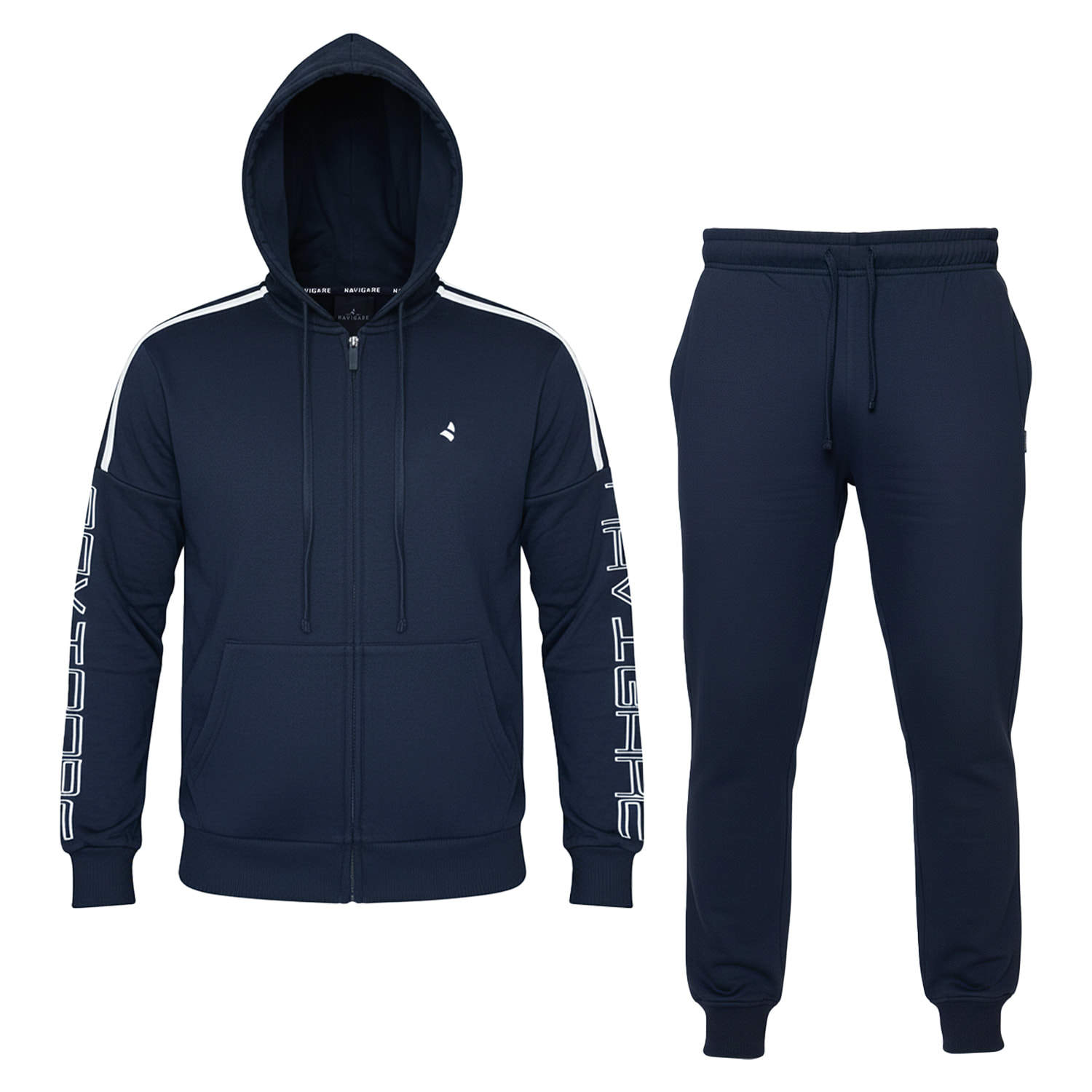 Tuta Uomo NAVIGARE Cotone Felpato Full Zip Cappuccio