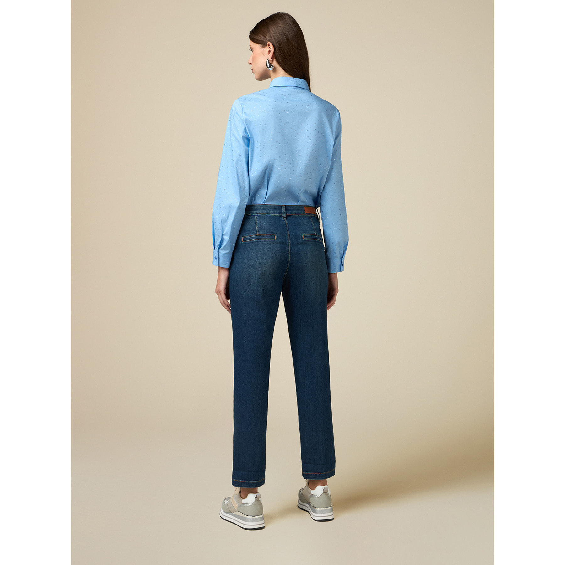 Oltre - Jeans chino - Blu