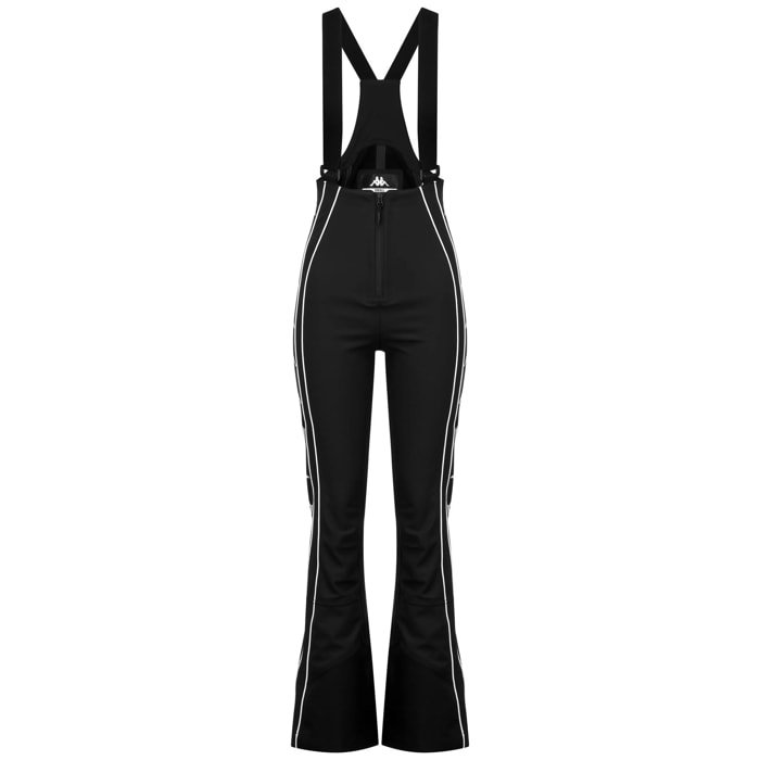 Kappa - Pantalones Mujer Negro - 6Cento 685 222 Banda