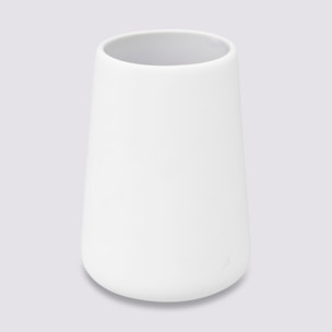 Vaso de cerámica "Colorama" algodón blanco