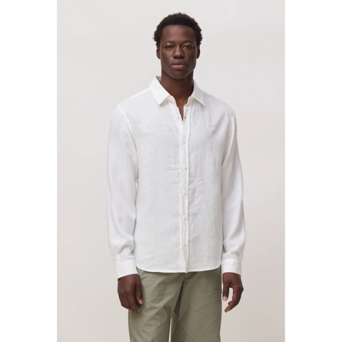 CAMISA DE LINO CORE BLANCA