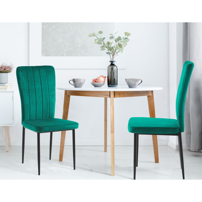 Tomasucci Lot de 4 Chaises DUDU GREEN