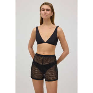 Shorts traforati avorio