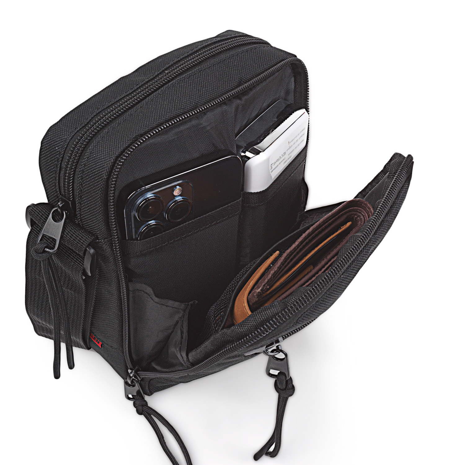 Bandolera Hombre Textil Jaslen Norwich Negro