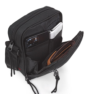 Bandolera Hombre Textil Jaslen Norwich Negro