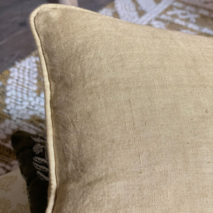Coussin en lin camel 40cm NYL