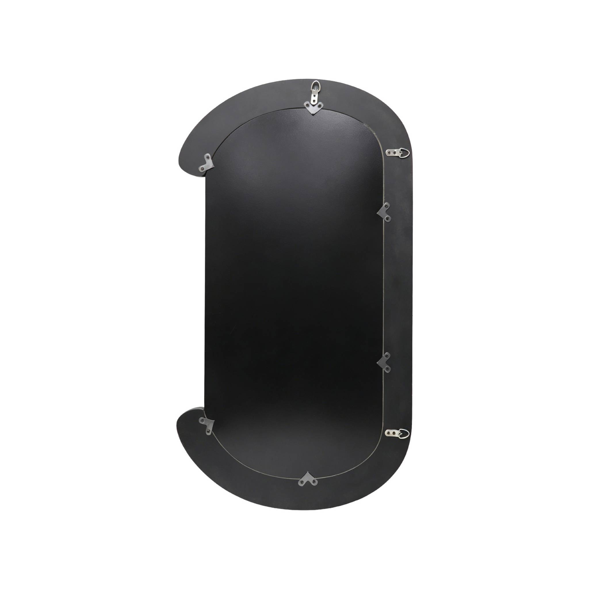 Miroir ovale décor bois 91cm LINK