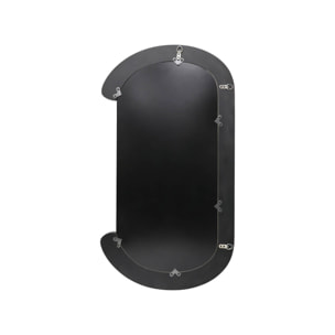 Miroir ovale décor bois 91cm LINK