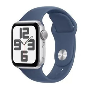 Montre connectée APPLE WATCH SE 44mm Argent/Denim M/L