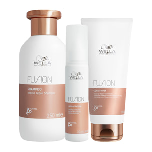 WELLA Kit Fusion Intense Repair Shampoo 250ml + Amino Refiller 70ml + Conditioner 200ml