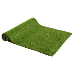 Gazon synthétique artificiel moquette extérieure intérieure 3L x 1l m herbes hautes denses 2,5 cm vert