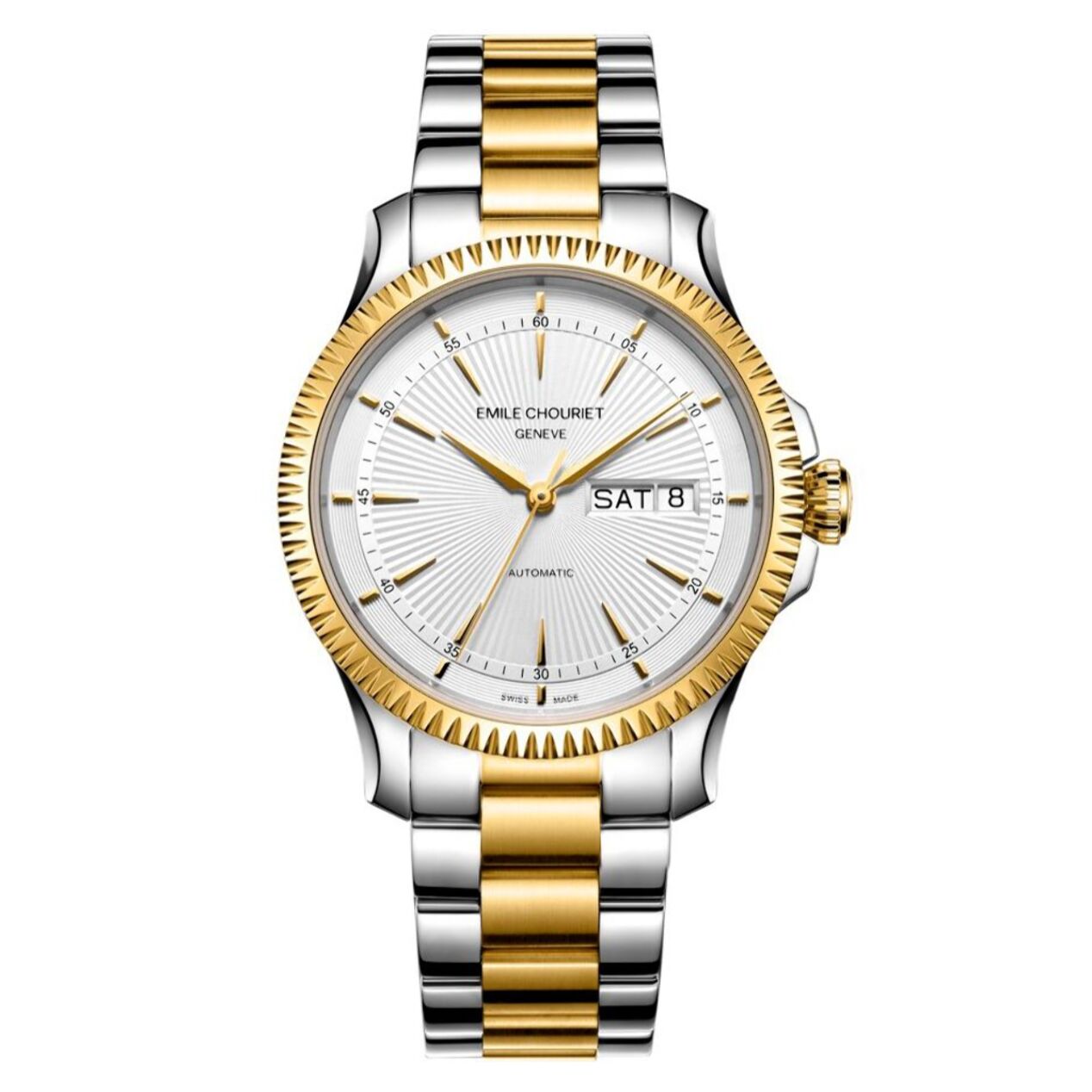 Reloj Emile Chouriet 09.1155.G.6.56.28.0 Hombre Analogico Automatico con Correa de Acero inoxidable