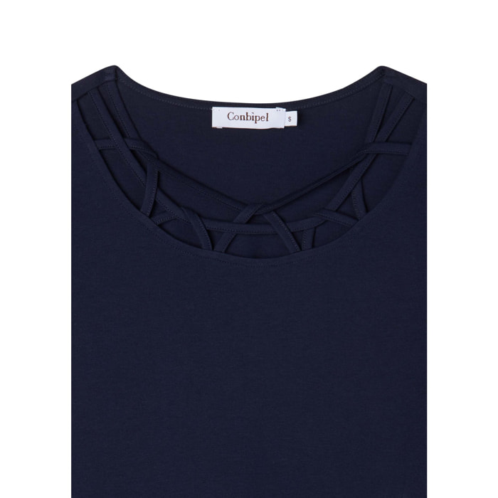 CONBIPEL T-SHIRT BLU SCURO