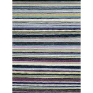 Tapis kilim fait main en laine motif géométrique