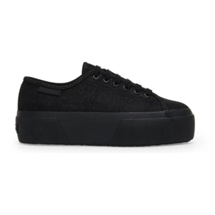Superga - Scarpe da donna Donna Nero - 3790 Platform Jersey Lame Leggera