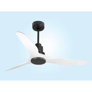 Ventilador de techo Modo Invierno/Verano Termostato Wifi Motor DC Techos Inclinados Mando a Distancia Adaptador 2/3 Aspas Hypersilence Memoria Vendible Shopify (AUTOMATICO) ThassosD127C0464566 PURLINE