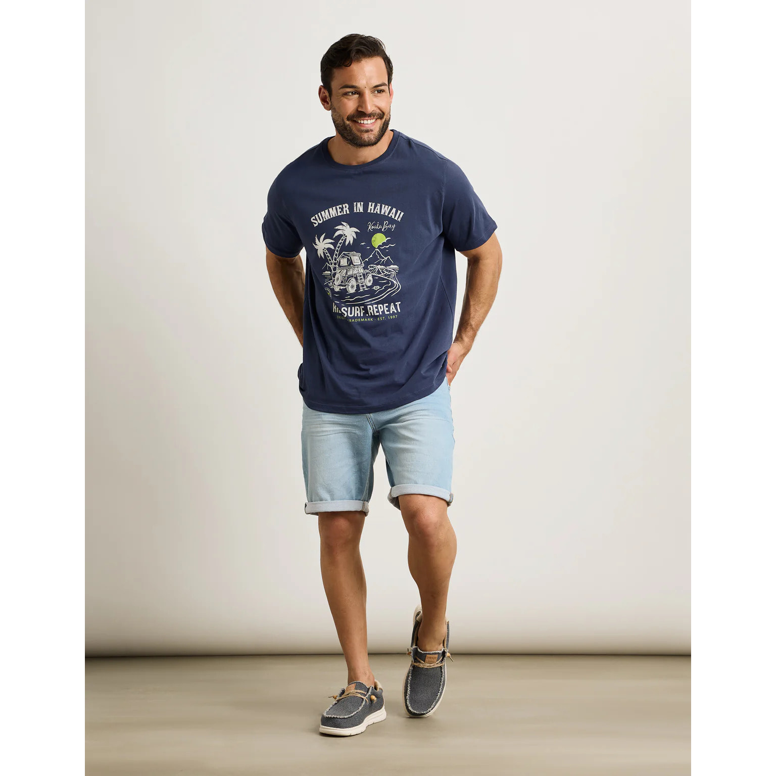 Camiseta Manga Corta Azul Marino - Kalambi