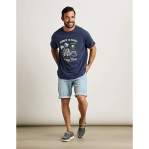 Camiseta Manga Corta Azul Marino - Kalambi