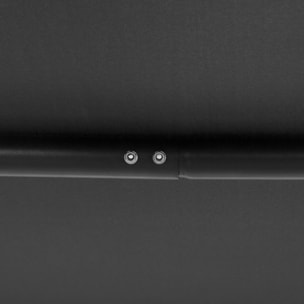 Balancelle de jardin 3 places grand confort toit imperméabilisé inclinaison réglable assise et dossier ergonomique acier textilène gris