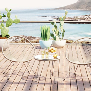 Table d'appoint Acapulco Mono beige Kare Design