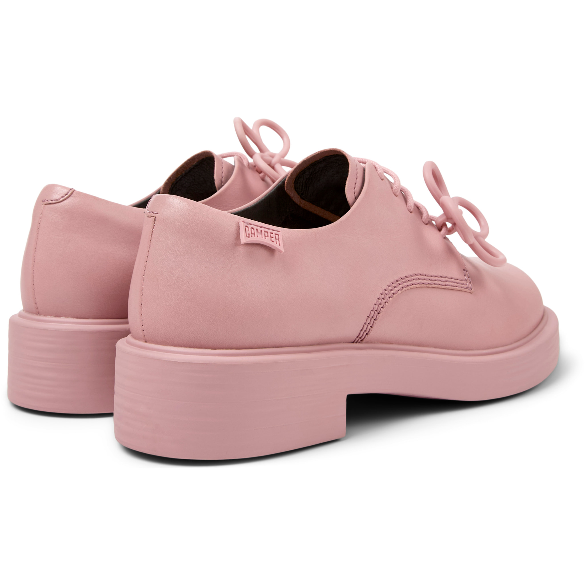 Zapatos de cordones - CAMPER Dean Twins - Rosa - Cuero liso
