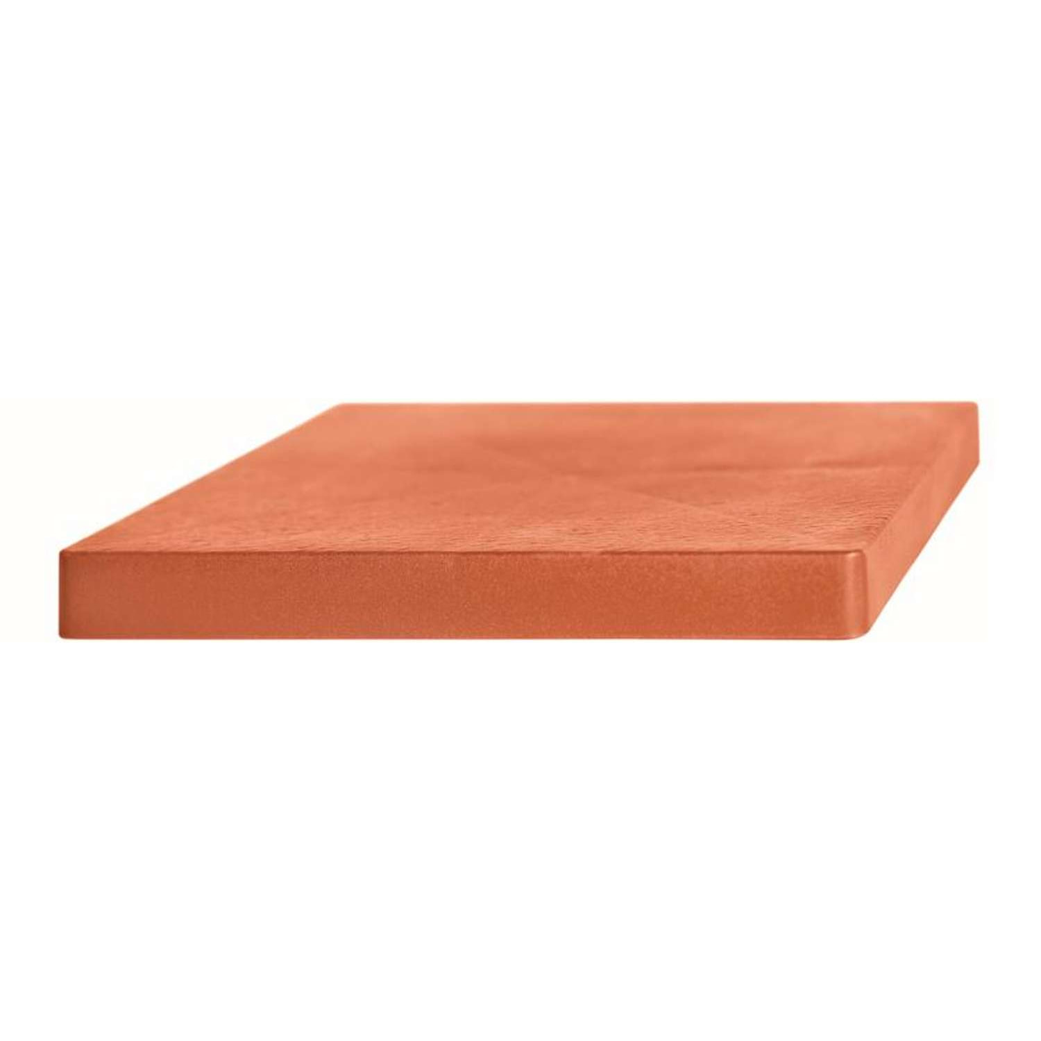 Plataforma movil para macetas prosperplast de plastico cuadrada con 4 ruedas 29,2 x 29,2 x 4 cm en color terracota