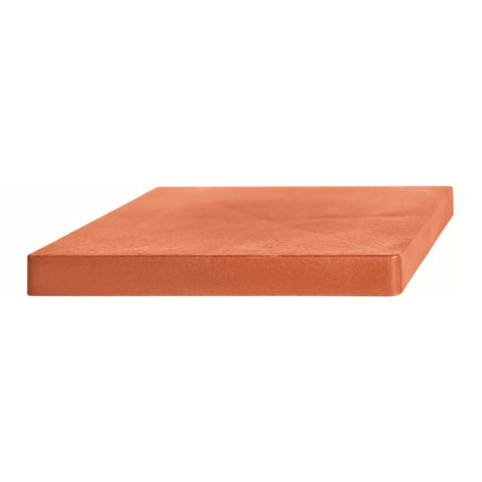 Plataforma movil para macetas prosperplast de plastico cuadrada con 4 ruedas 29,2 x 29,2 x 4 cm en color terracota