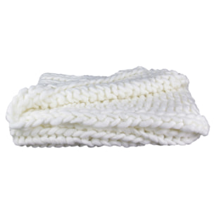 Plaid - HOME DECO FACTORY - Grosse Maille - Chunky - Beige