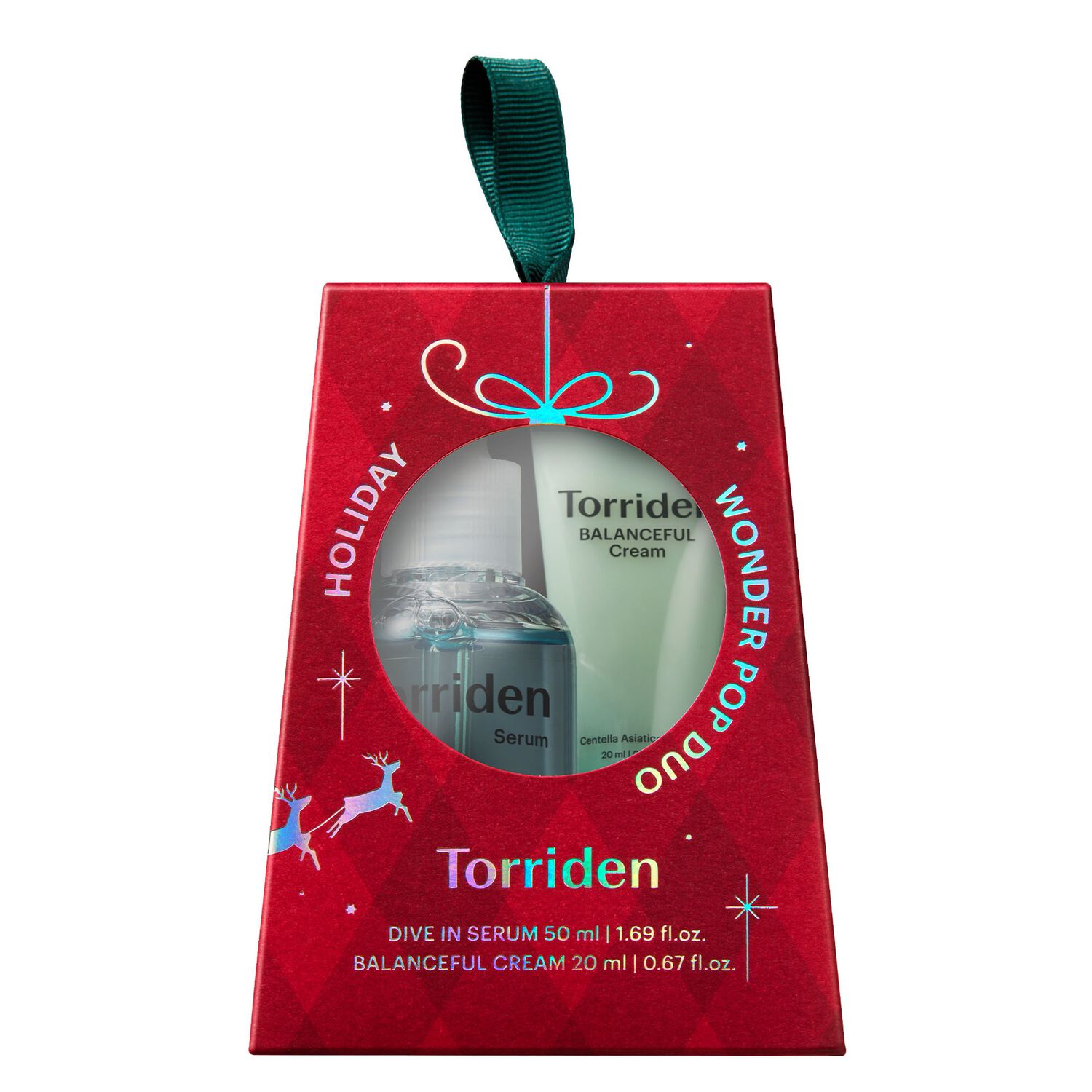 Duo Pop Merveilleux Rouge - Coffret Sérum à l’Acide Hyaluronique 50 ml + Crème Équilibrante 20 ml