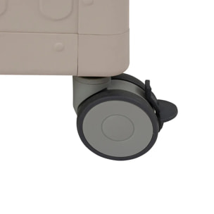 Coffre de rangement "Edenio" argile S 130 x 60,4 x 78cm en aluminium