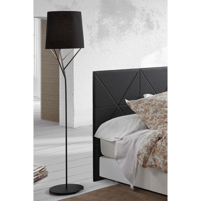 TREE Lámpara de pie negro 1L E27 60W