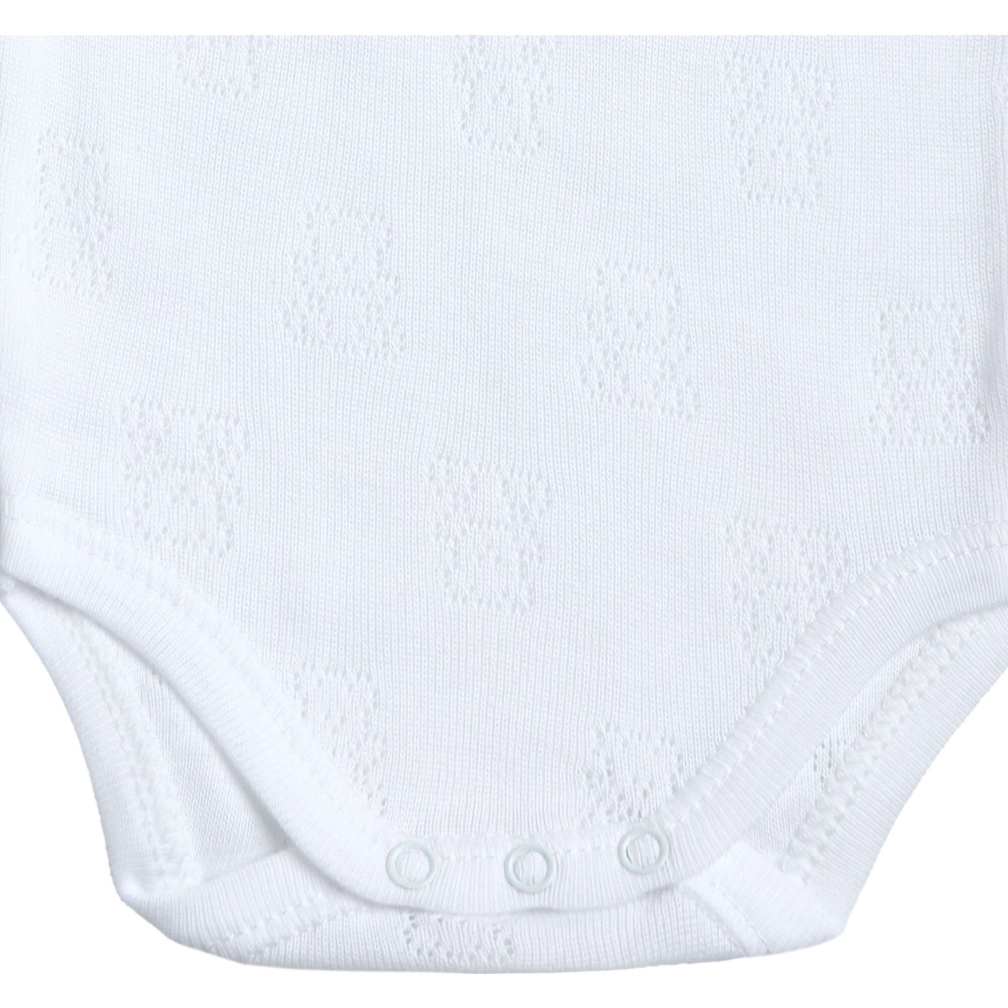 Body bebé manga corta calado ositos