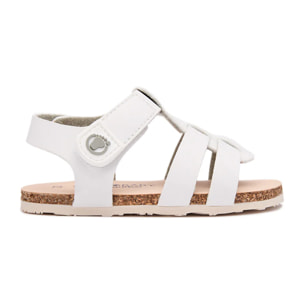 Sandalias Abiertas de Bebé  Respetuosas en Blanco