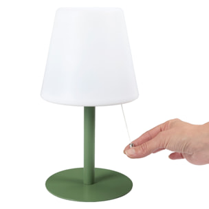 Lampe De Table Vert Rechargeable Usb Ip44 H30cm