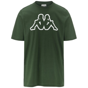 Kappa - T-Shirts & Top Uomo Verde - Logo Amberis Dk