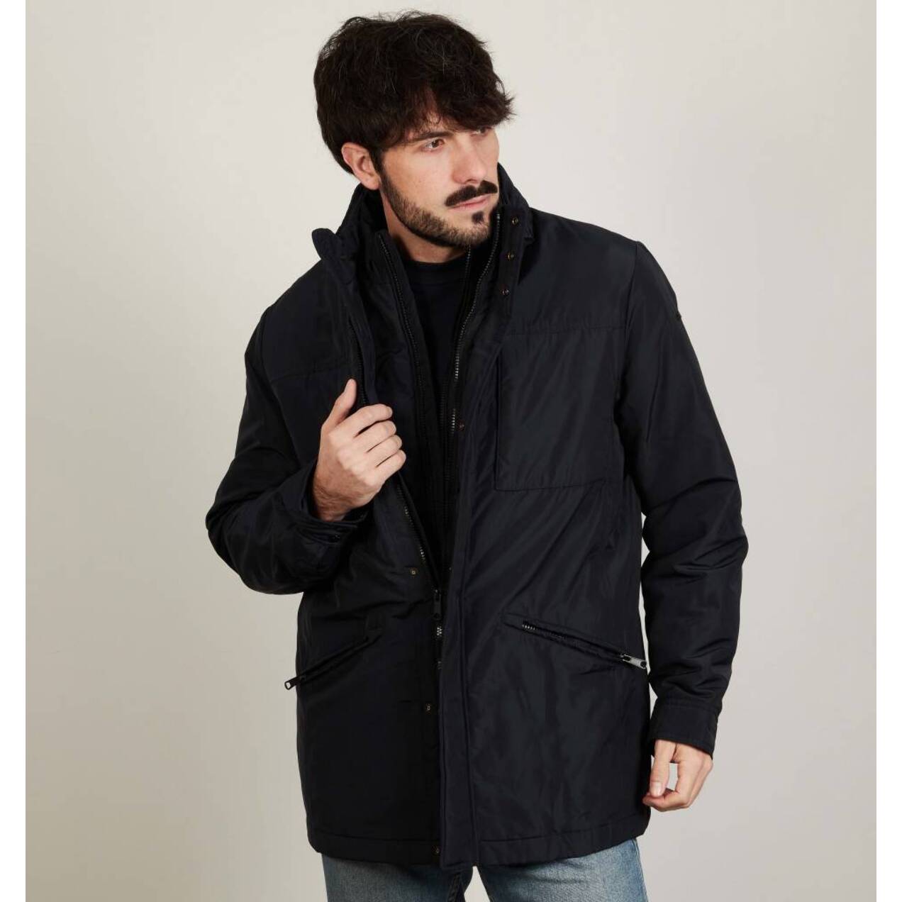 Abrigos Hombre de la marca GEOX  modelo M RENNY OUTER JKT AZUL