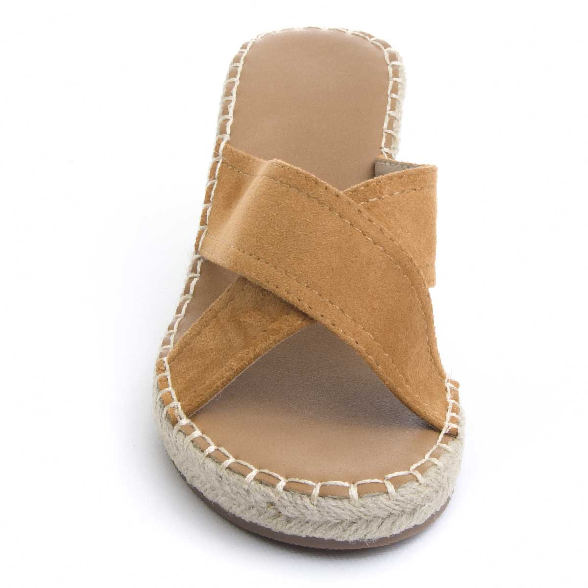 Sandalias de Cuña - Marron - Altura: 7 cm