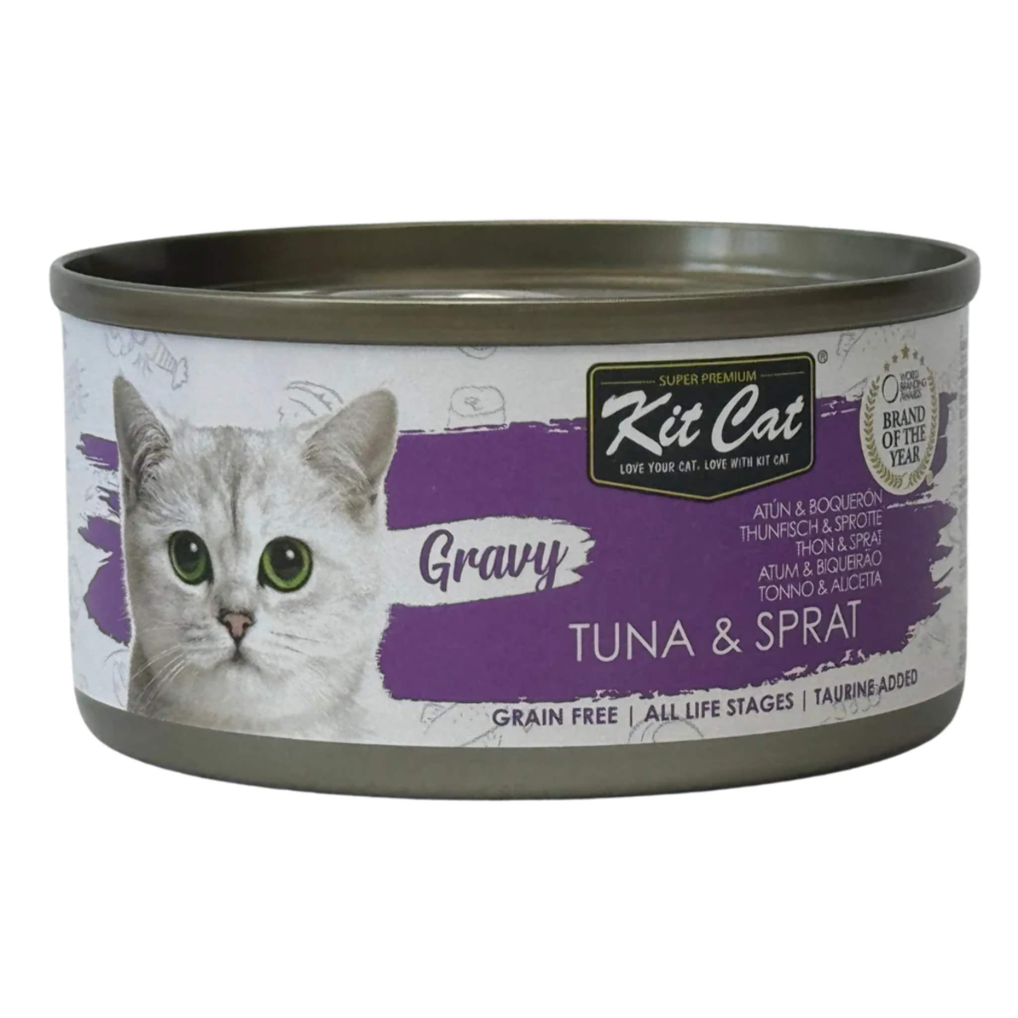 Kit Cat Lata Gravy - Atún & Boquerón 70 g Comida húmeda para gatos en salsa