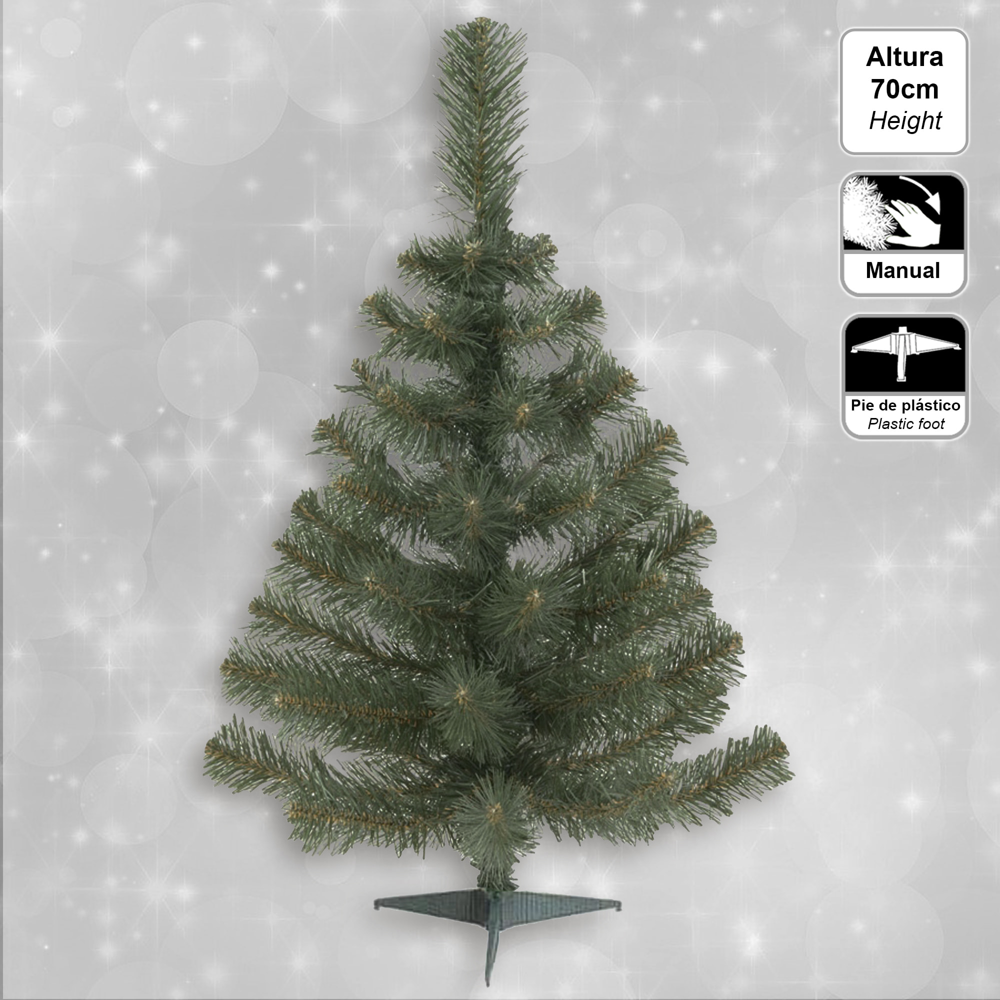 Elegante Arból de navidad verde 70 cm