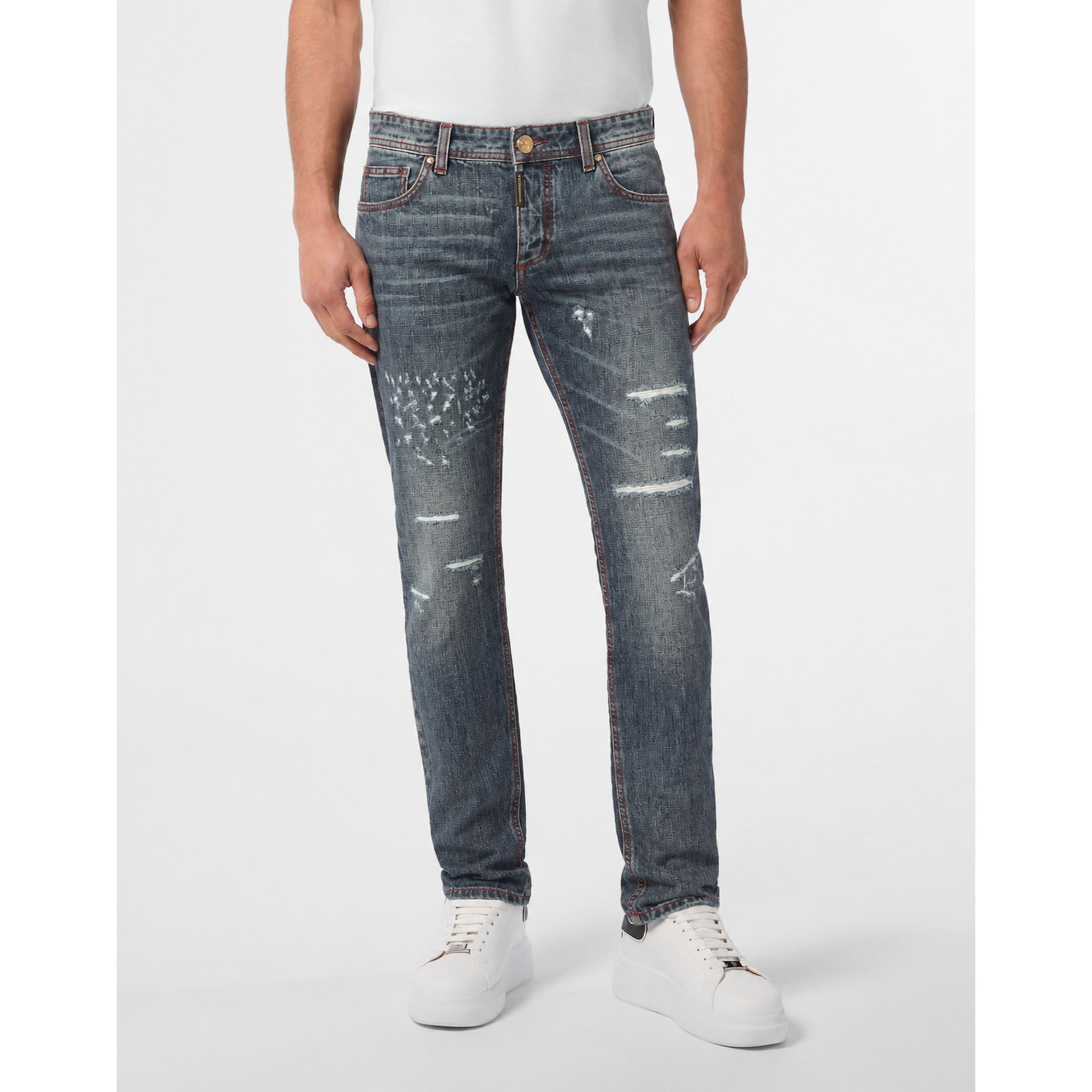PHILIPP PLEIN Jeans dal taglio dritto