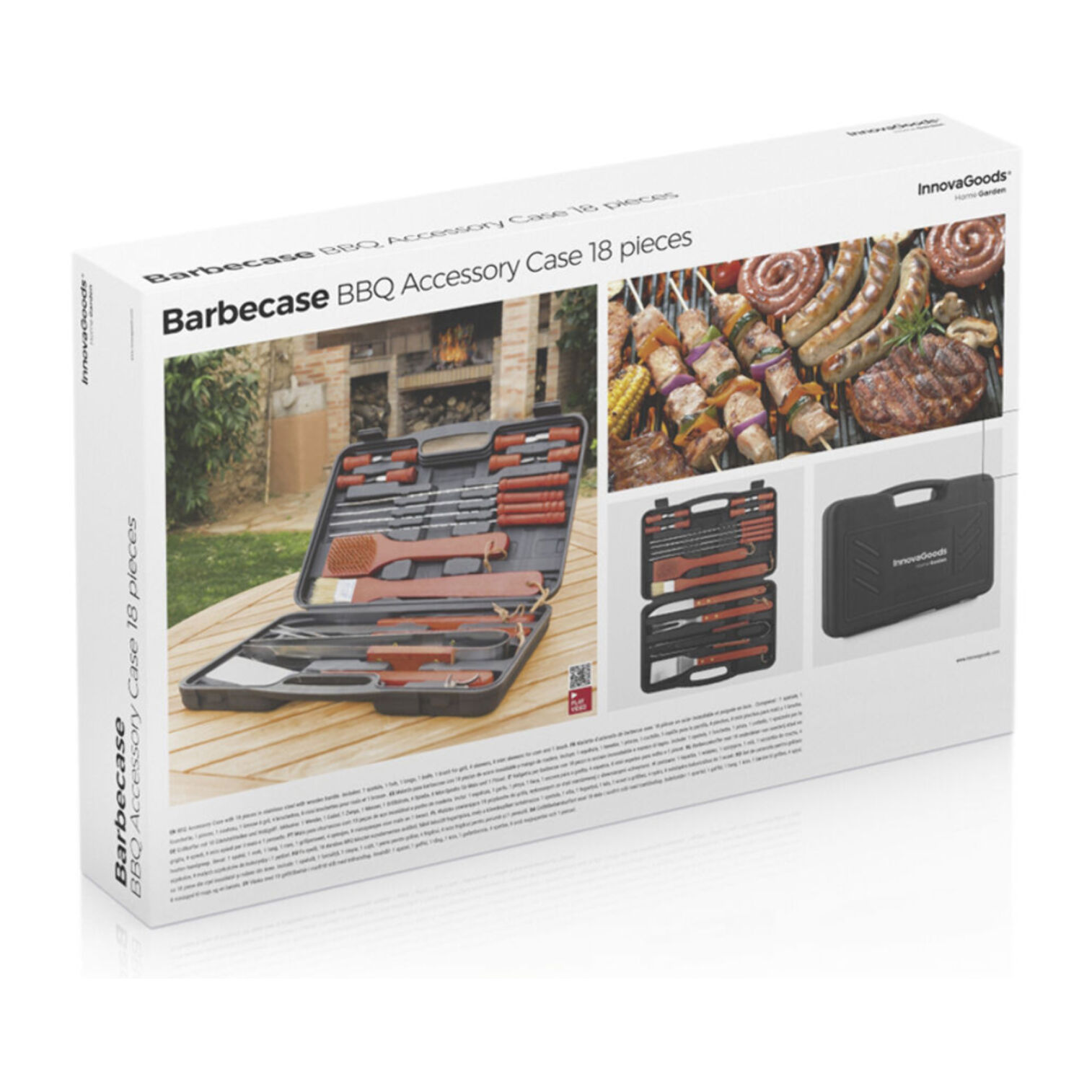 Valigetta Barbecue Barbecase InnovaGoods 18 Pezzi