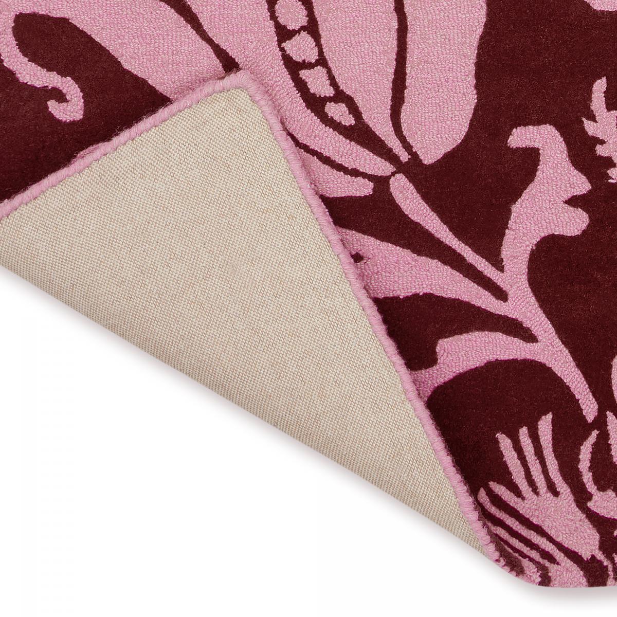 Tapis salon et chambre fait à la main en laine motif floral GUHA