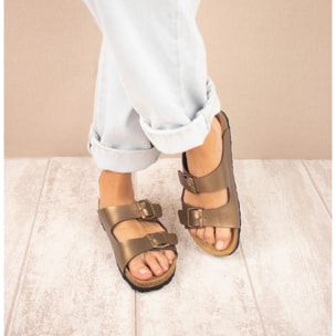 SANDALIA BABUNKERS MARRON