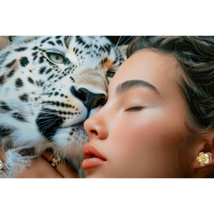 DIPINTO SU TELA LACCATO MOIRA C/CORNICE -A- CM 52X4X102