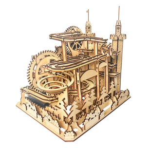 Modello in Legno 3D, con movimento meccanico design di Pista di palline Castello. 400 pezzi