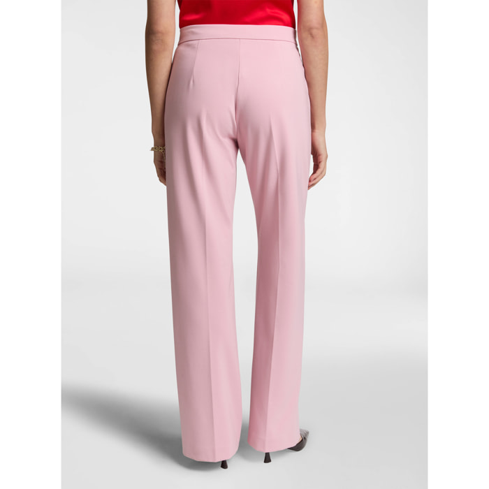 Elena Mirò - Pantalón punto milan hombre - Rosa