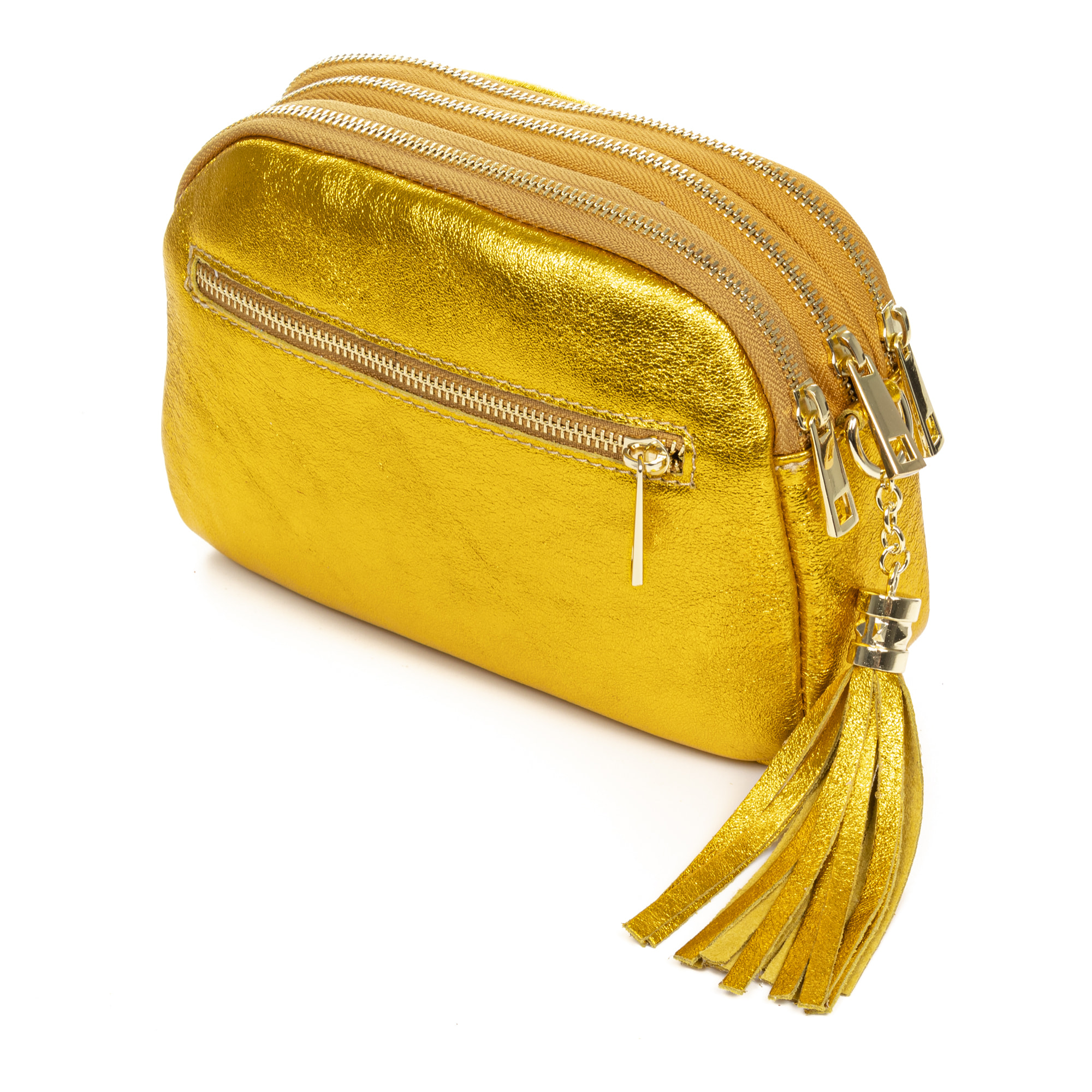 Aliminusa bolso bandolera Mujer. Piel auténtica Gamuza Lacada.